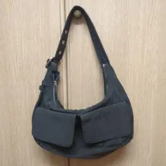 ZARA オリーブグリーン ハンドバッグ ナイロンショルダーバッグ