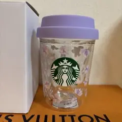 ラスト！SAKURA2025ダブルウォール耐熱グラスカップ　スタバ　箱付き