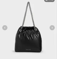 CHARLES & KEITH Caia チェーンハンドルトートバッグ