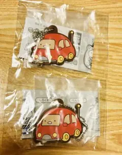 すみっコぐらし ラバーマスコット2　とんかつ　2点セット　　ガチャ