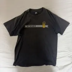 USA製 90s Old stussy クラウンTシャツ 紺タグ ブラック