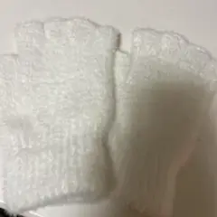 ホワイト フリース 手袋