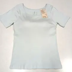 MUJI ブラ半袖Tシャツ ライトブルー XLのサムネイル