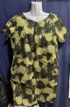 PART2 パイナップル柄 半袖チュニック 11