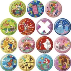 ディズニー 刺繍缶バッジ 14種類セット Disney 缶バッジ