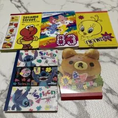 最終値下げ　美品　キャラクター メモ帳 5冊セット　平成レトロ