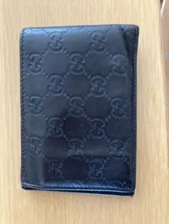 GUCCI ブラウン レザー 二つ折り財布