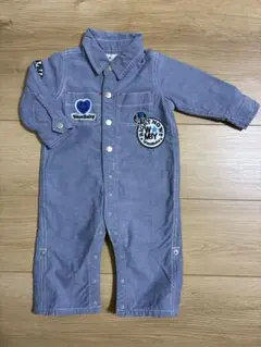 Wamwambaby ブルー　ロンパース 70㎝