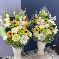 【てんみる様専用】ブリザードフラワーアレンジお仏花タイプ一対