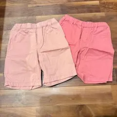 UNIQLO★120サイズ ピンク 半ズボン 2枚セット