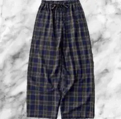 check pajama pants cityboy baggy 極太 | Mercari