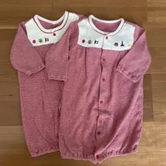 カバーオール ロンパース 女の子 双子
