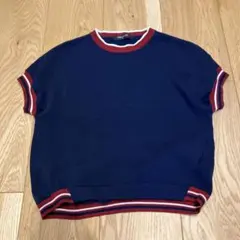 COMME CA ISM ネイビー シャツ M