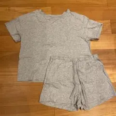 GU ルームウェア上下セット Mサイズ グレー パジャマ