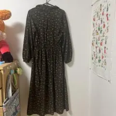 earth music&ecology 花柄ロングワンピース