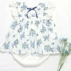 アプレレクール　花柄ロンパース　70