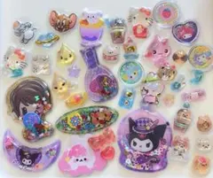 サンリオ　しずくちゃん　おはじきシール　アソート　お裾分け　おすそ分け　40個