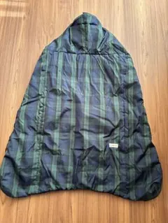 【HOT BISCUITS】美品！防寒ケープフード付きチェック柄裏ボア