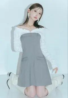 crayme Emboss Layered Mini Dressのサムネイル