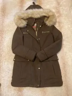 ZARA ザラ　XS ブラウン　コート　アウター　ダウン