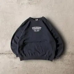 USA古着90s Leeバーモント大学カレッジロゴスウェット ヘビーウェイト紺L
