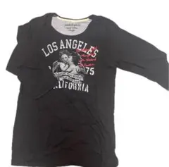 Modish gaze ブラック 長袖カットソー L