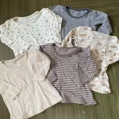 ベビー肌着 長袖インナーシャツ 5枚セット