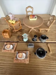 실바니안 패밀리 주방 가전 & 원형 테이블 set