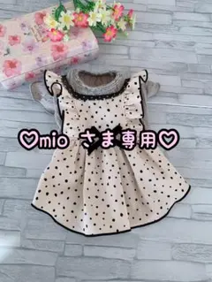 ♡mio さま専用♡ ダルメシアン柄重ね着風ワンピース