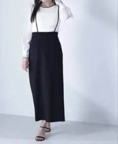ストラップ付ナロースカート／ナチュラルビューティーベーシック