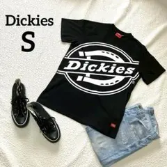 ディッキーズ ビックロゴ 黒 半袖 Tシャツ S ストリート