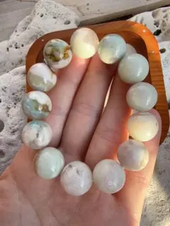 カリスマクオリティ グリーン桜瑪瑙 ブレスレット - メルカリ
