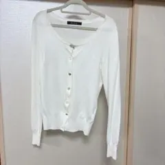 ketty ケティ　ホワイト Vネック カーディガン　Mサイズ