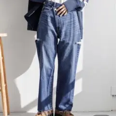 ローリーズファーム　アシメデニムパンツのサムネイル