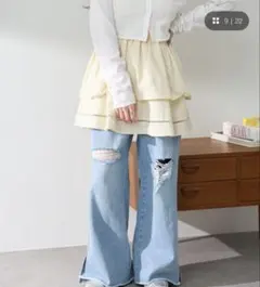 カスタネ　コットンフリルミニスカートのサムネイル