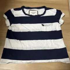 Abercrombie & Fitch 半袖Tシャツ S ネイビー/ホワイト