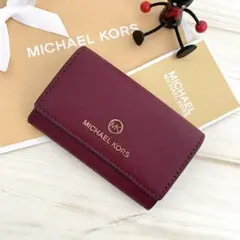 ★新品 MICHAEL KORS 名刺入れ カードケース パスケース ワインのサムネイル