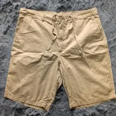 ユニクロ チノショートパンツ XL ベージュ 綿 イージーパンツ 444601