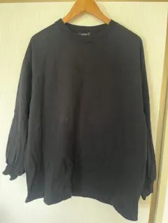 JEANASIS ブラック トレーナー Mサイズ