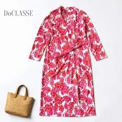 DoCLASSE ドゥクラッセ ワンピース ピンク L 長袖 ミモレ丈 春夏