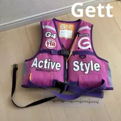 Gett　フローティングベスト　ライフジャケット　M　キッズ　子供用　ピンクのサムネイル