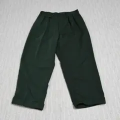 ミナペルホネン ノルミッコ ダークグリーン カーゴパンツ ウエストゴム