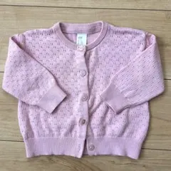 H&M ベビーカーディガン 6-9m ピンク 春
