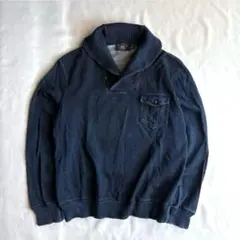 RRL インディゴ染め　スウェット　フィッシャーマン　Mサイズ　ショールカラーのサムネイル