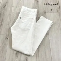 1piu1uguale3 ホワイトデニムパンツ スキニー ストレッチ 5 日本製のサムネイル