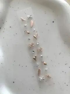 耳つぼジュエリー【3つご購入で-400円】匿名配送　即時発送　シルバー　ピンク