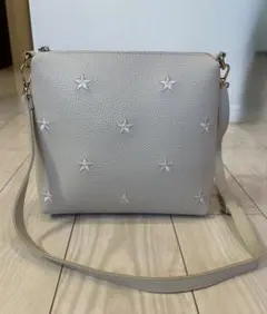 スターモチーフ ショルダーバッグ ホワイト