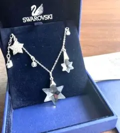 ★SWAROVSKIスワロフスキー　ネックレス　スター　クリアスワロ