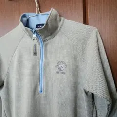 パーリーゲイツ★レディース 長袖 ゴルフウェア ハーフジップ S 9-88