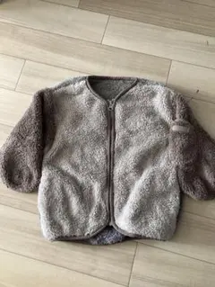 フリースジャケット 100cm ベージュグレー
